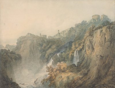 Tivoli mit dem Tempel der Sibylle und den Kaskaden von Joseph Mallord William Turner